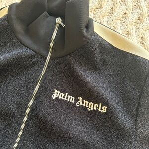 Palm Angels glitter lurex track jacket